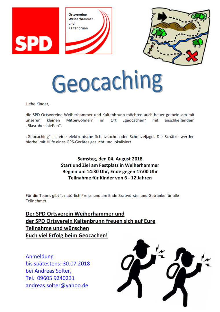 Geocaching SPD Weiherhammer und Kaltenbrunn